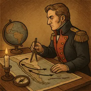 Facsímil del manuscrito original del Plan Maitland descubierto en los archivos de Escocia.