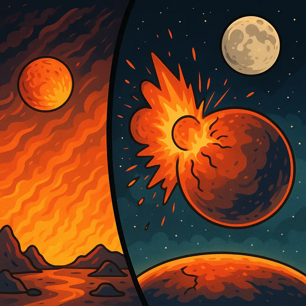 Theia: el planeta perdido que nos dio la Luna