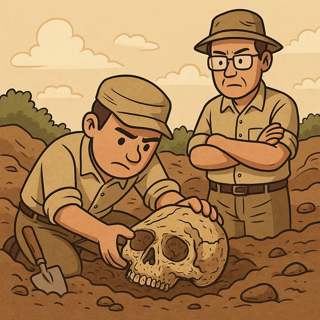 Un fósil humano atrapado en el tiempo